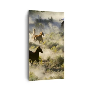 Tablou pe pânză - Rivalitatea - libertate sau putere masculină? - 45x80 cm