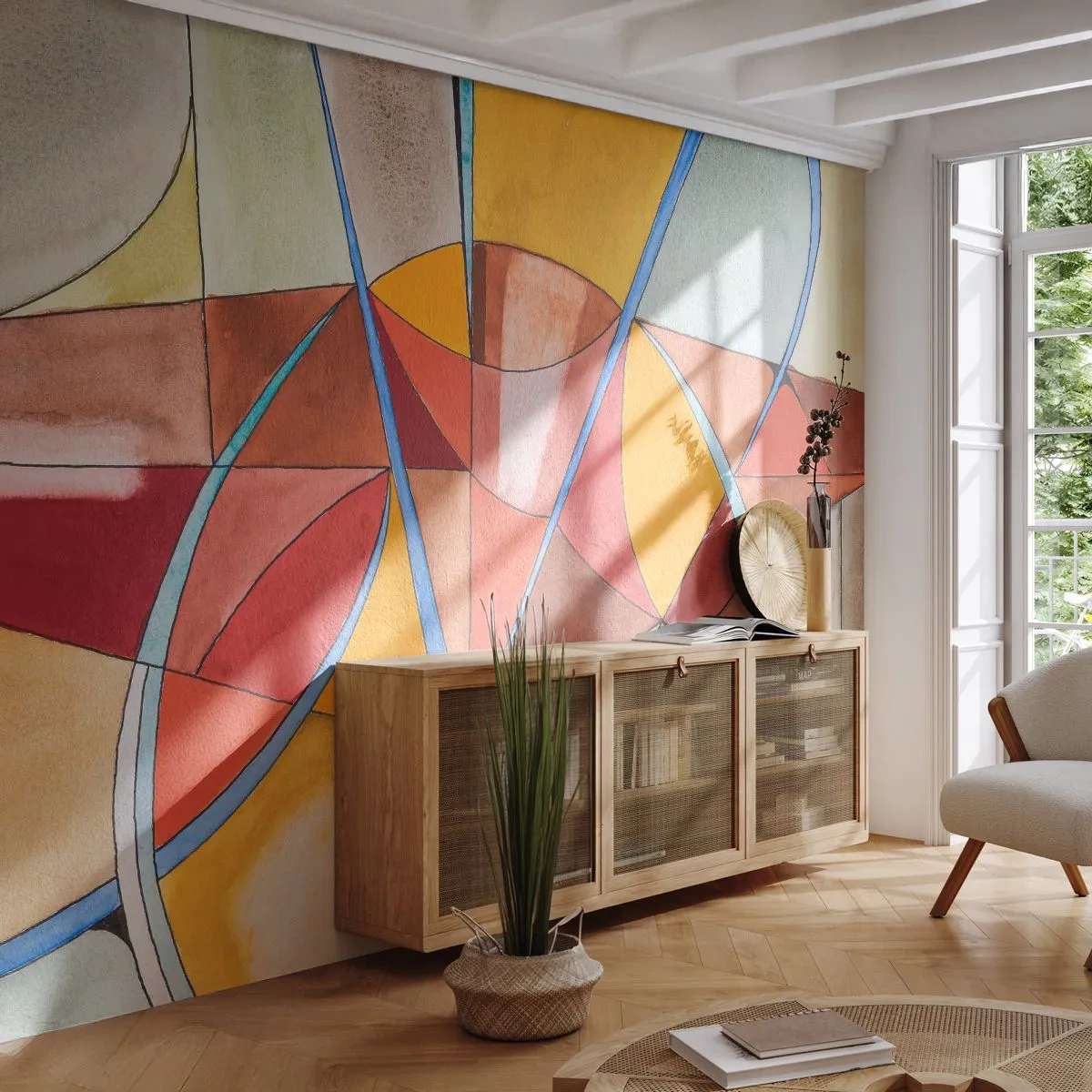 Tapet Standard Eco - Carusel, carusel de vise - Abstracția, Bucată, Model modern - 300x210 cm