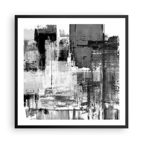 Poster în ramă neagră - Griul este frumos - 60x60 cm