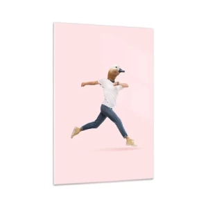 Tablou pe sticlă - Un strop de absurditate - 70x100 cm