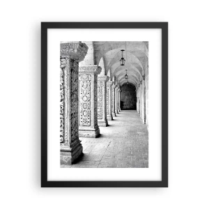 Poster în ramă neagră - Și încotro…? - 30x40 cm