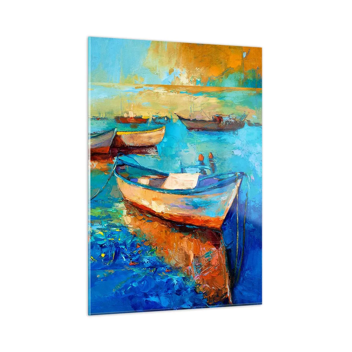 Tablou pe sticlă - Într-un golf de aur - 50x70 cm