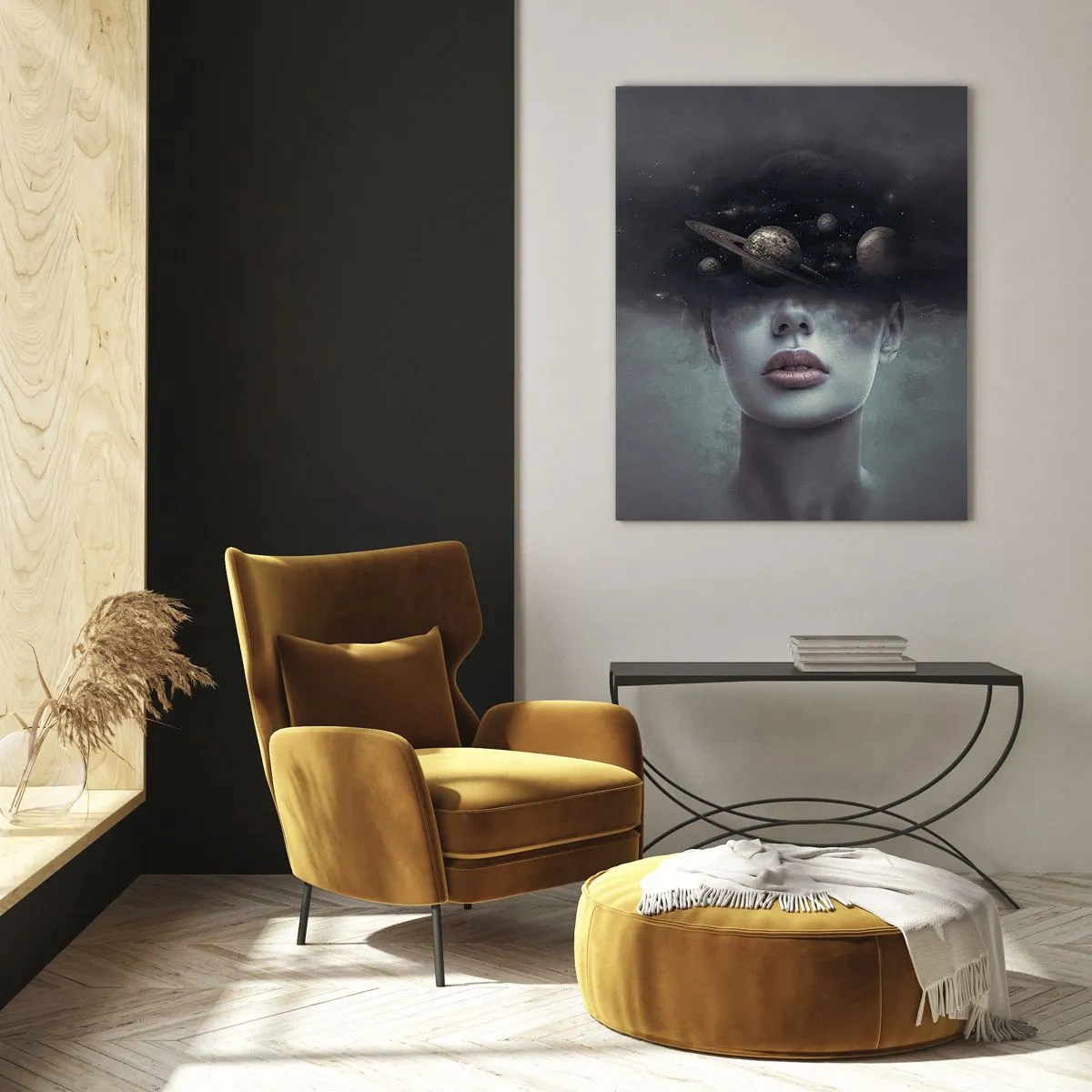 Tablou pe sticlă - Și planetele o iau razna... - 80x120 cm