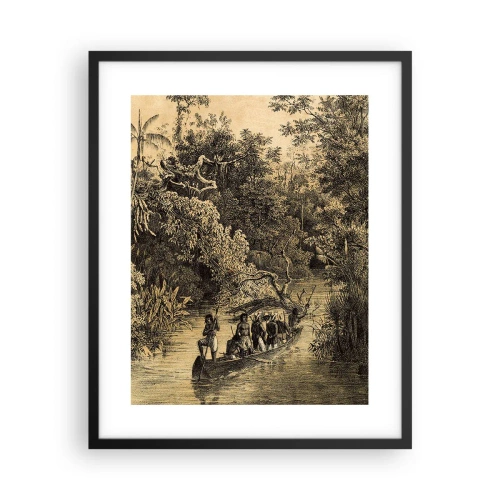 Poster în ramă neagră - Călătorie la sursă - 40x50 cm
