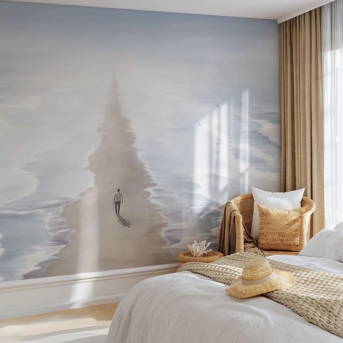 Tapet Standard Eco - Un viitor luminos - Mare, Luminos, plajă - 200x140 cm