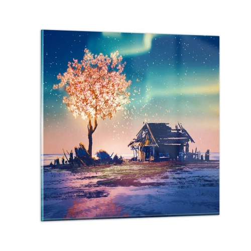 Tablou pe sticlă - Natura nu trece - 70x70 cm