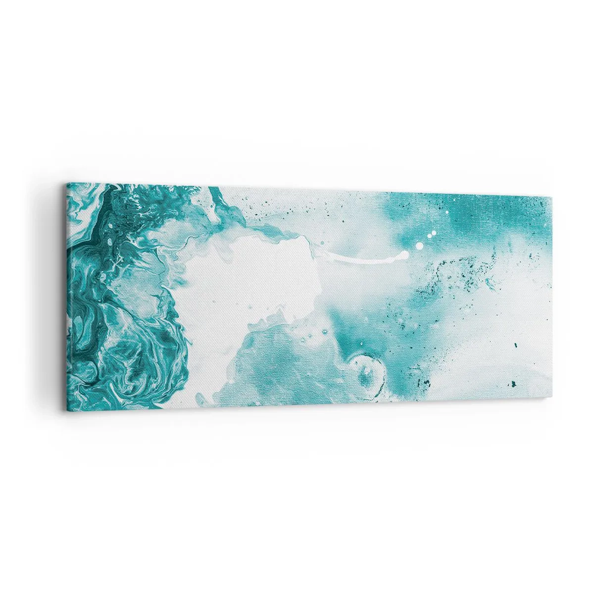 Tablou pe pânză - Câmpii inundabile de albastru - 120x50 cm