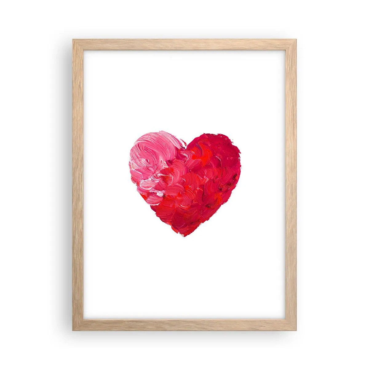 Poster în ramă de stejar deschis - All you need is love - 30x40 cm