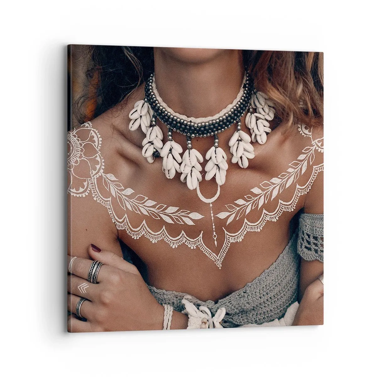 Tablou pe pânză - Talismanele, ritualurile feminității - 70x70 cm