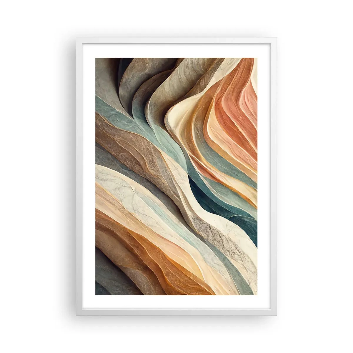 Poster în ramă albă - Momentul dinaintea schimbării - 50x70 cm