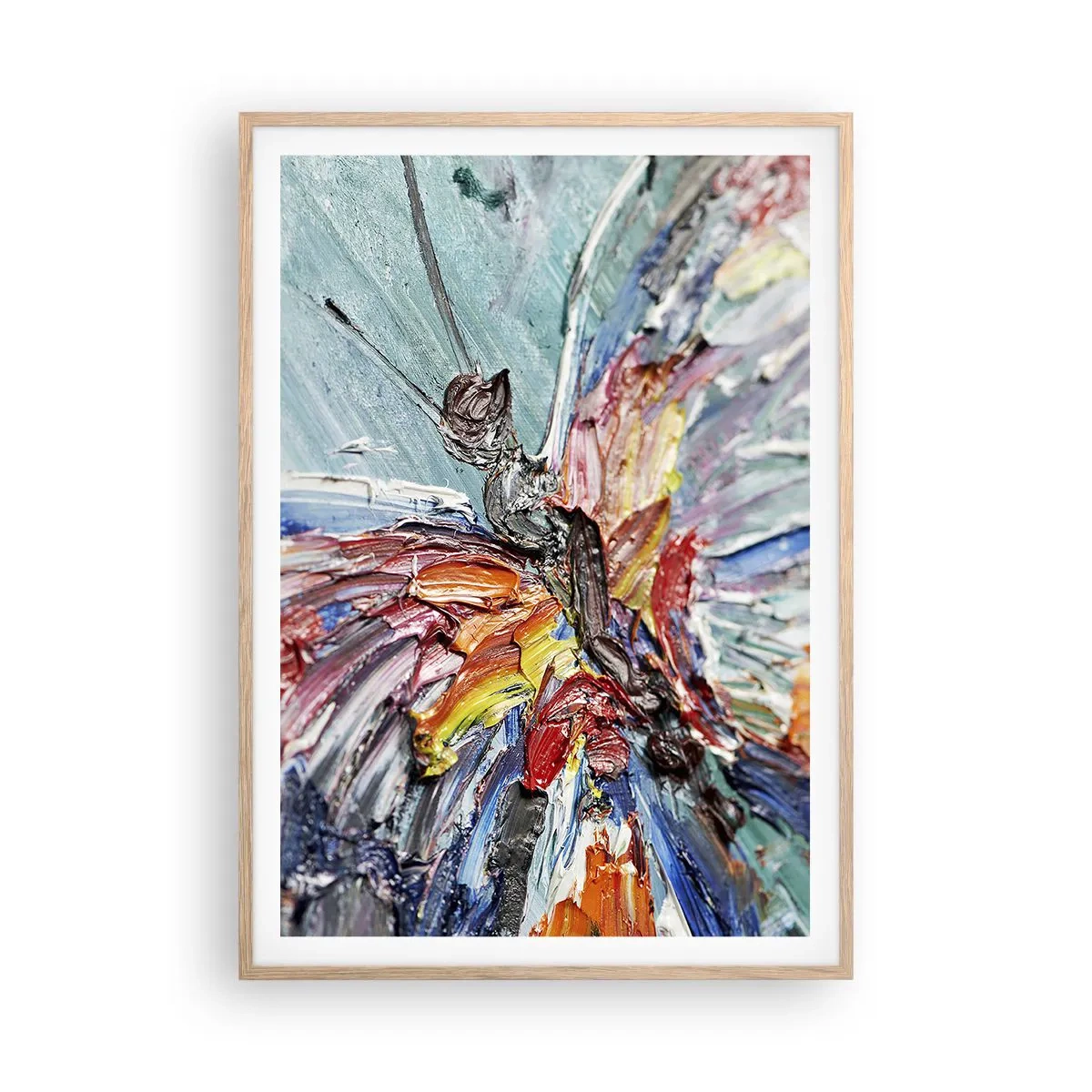 Poster în ramă de stejar deschis - Pictat de natura - 70x100 cm