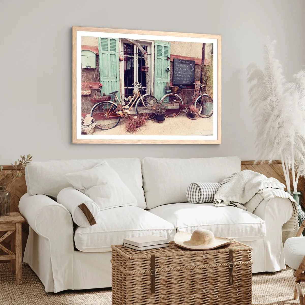 Poster în ramă de stejar deschis - Trăiască provincia! - 70x50 cm