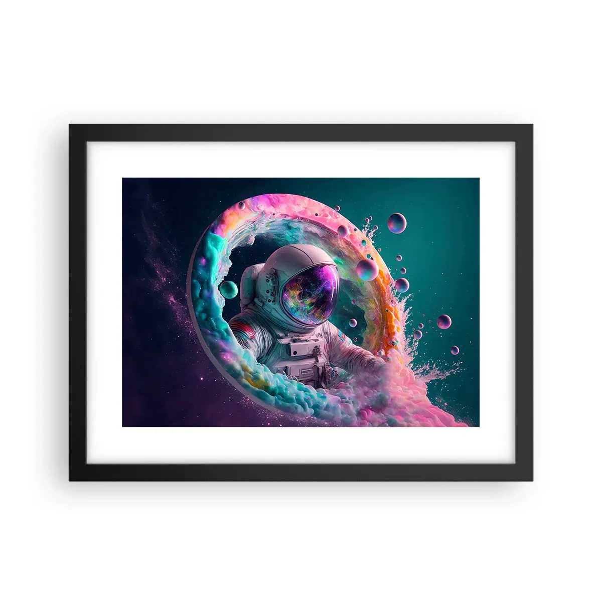 Poster în ramă neagră - Poarta stelară - 40x30 cm