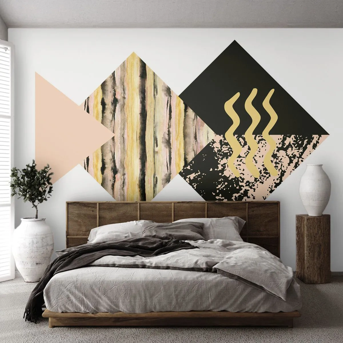 Tapet Autoadeziv Deluxe Sticker - Aparent simplu - Abstracția, Bucată, Artă Modernă - 250x175 cm