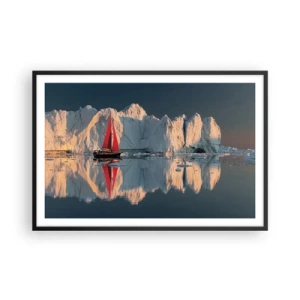 Poster în ramă neagră - La capătul lumii - 91x61 cm