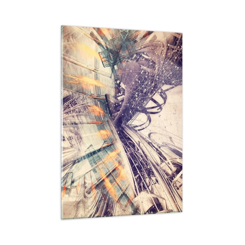 Tablou pe sticlă - În marea grabă - 50x70 cm