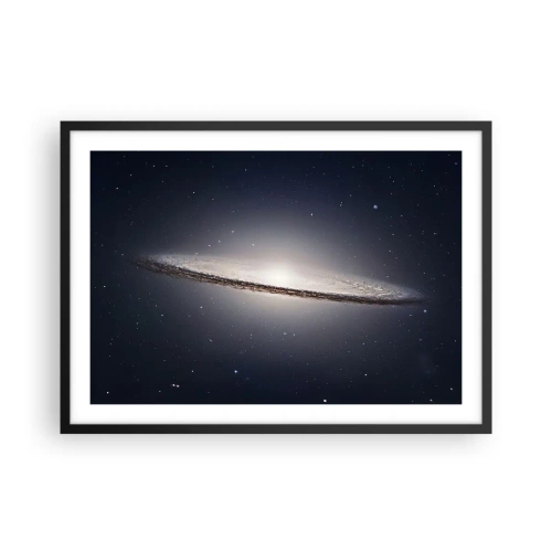 Poster în ramă neagră - Cu mult timp în urmă, într-o galaxie foarte, foarte îndepărtată... - 70x50 cm