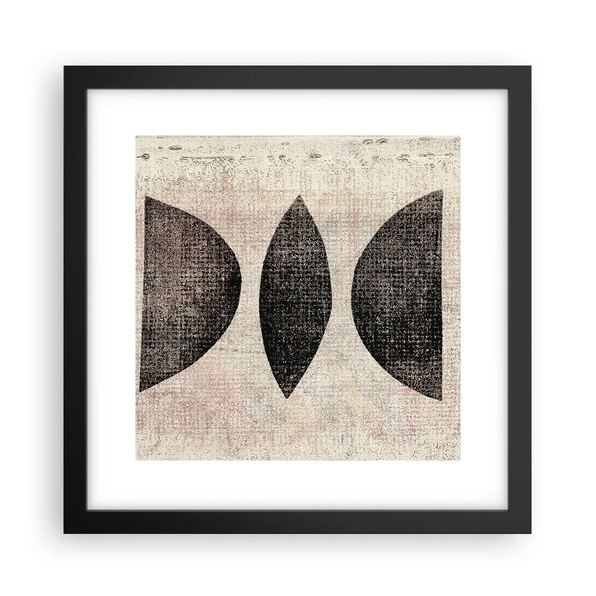 Poster în ramă neagră - Abstracție etnică - 30x30 cm
