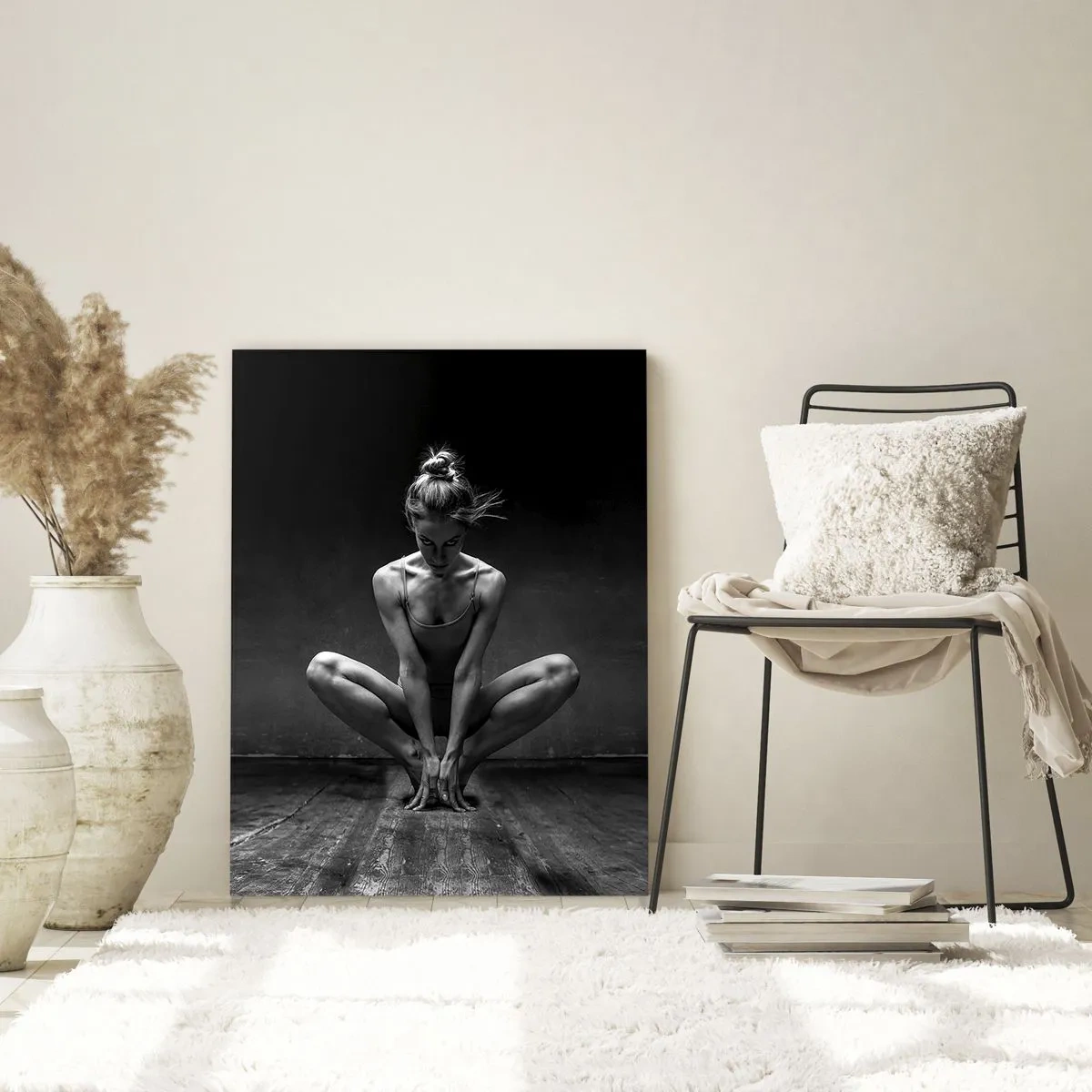 Tablou pe sticlă - Energie de dans concentrată - 80x120 cm