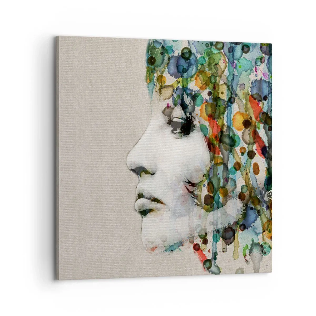 Tablou pe pânză - A ieșit din cenușiu - 60x60 cm