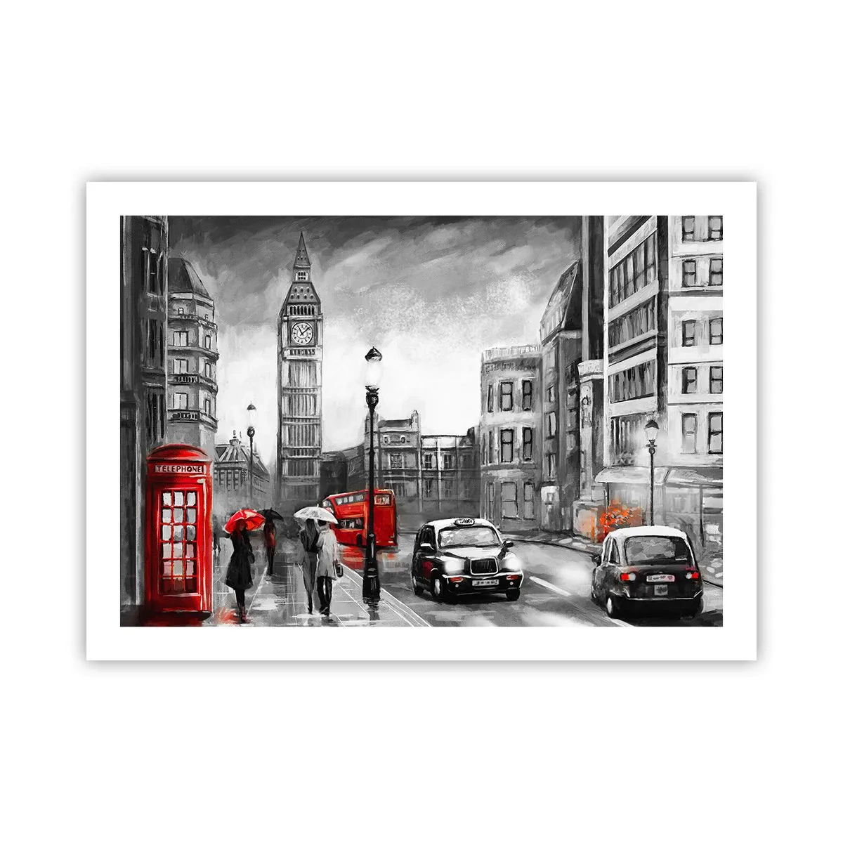 Poster - Nu este deloc un oraș gri - 70x50 cm