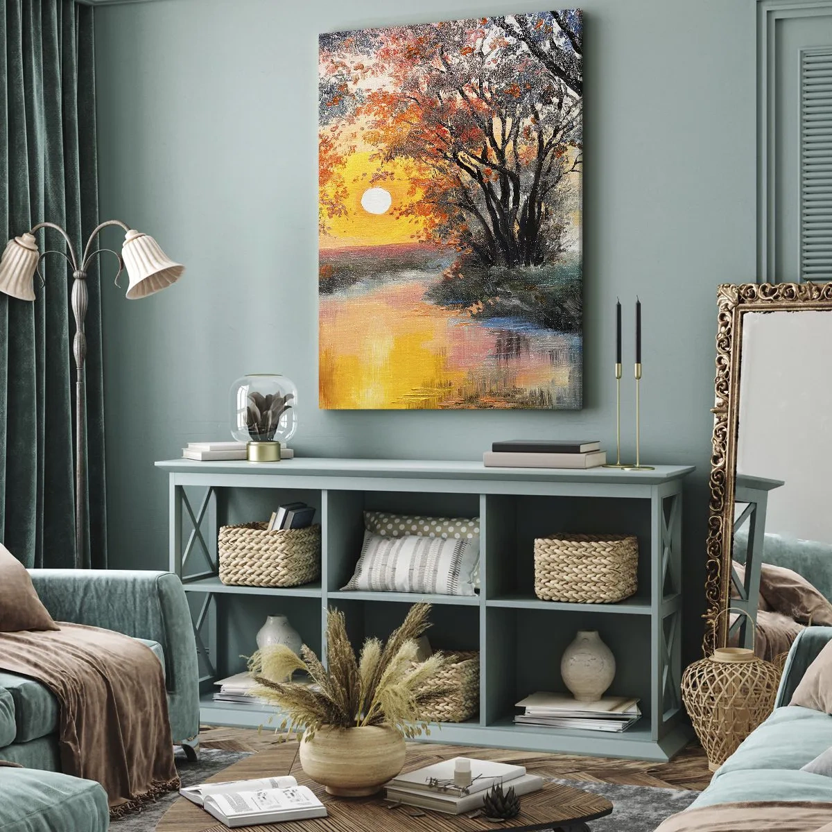 Tablou pe pânză - Atmosferă de toamnă - 50x70 cm