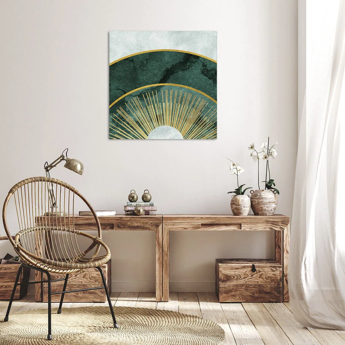 Tablou pe pânză - Un alt sistem solar - 30x30 cm