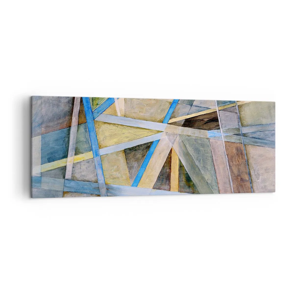 Tablou pe pânză - Drept sau de-a curmezișul? - 140x50 cm