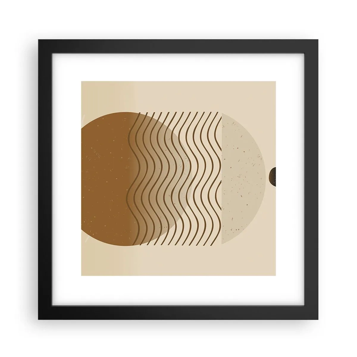 Poster în ramă neagră - Despre originea figurilor geometrice - 30x30 cm