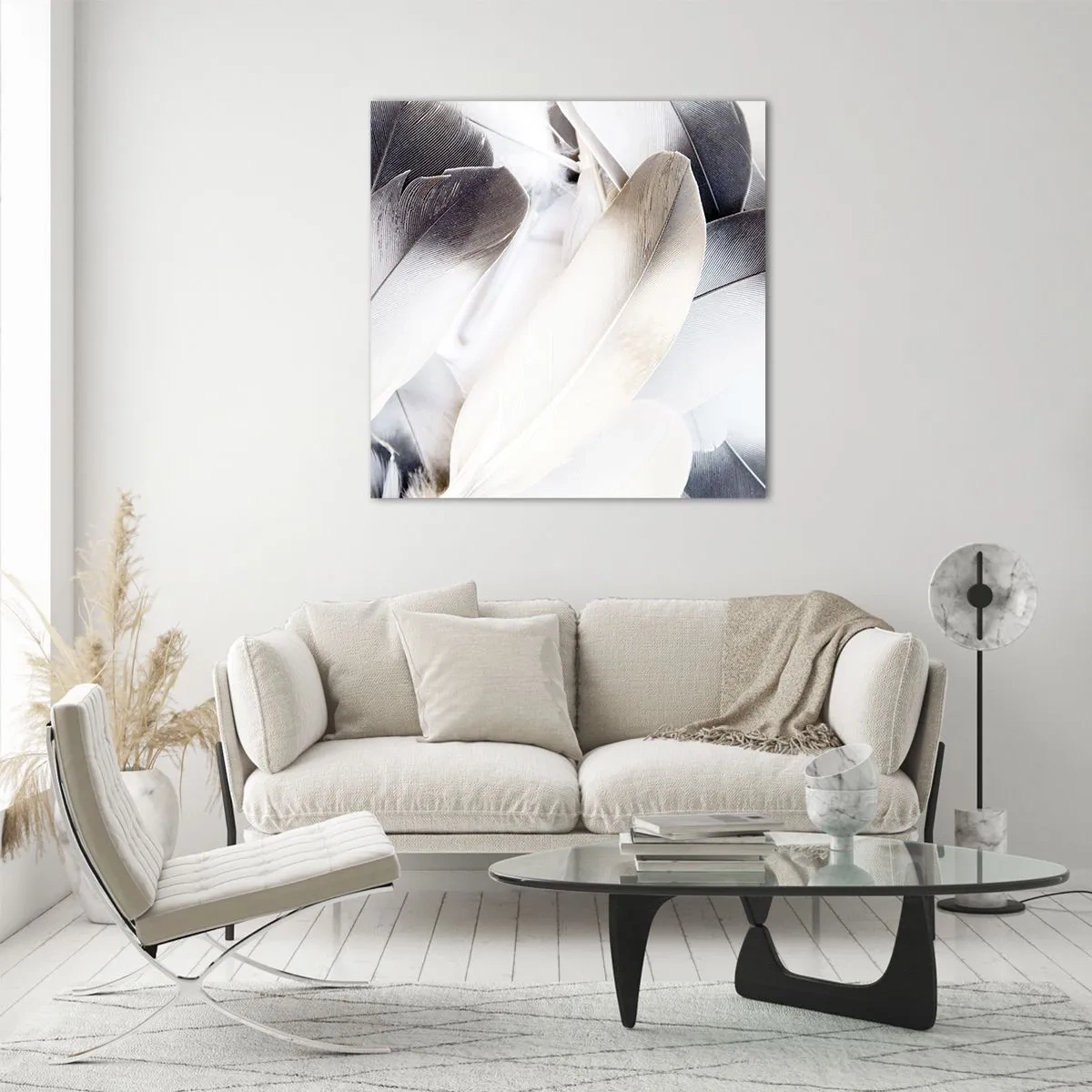 Tablou pe sticlă - Aproape angelice - 30x30 cm