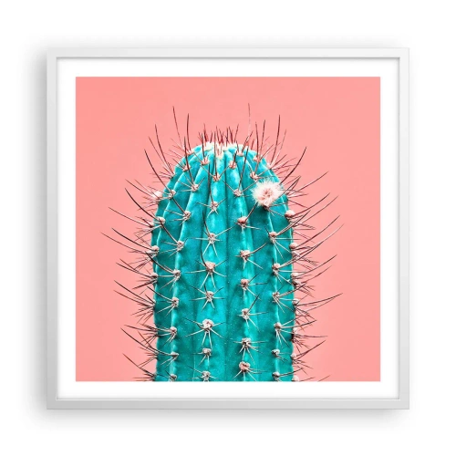 Poster în ramă albă - Doar privește - 60x60 cm