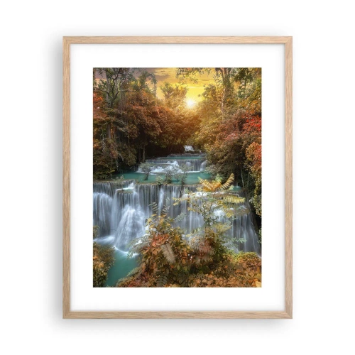 Poster în ramă de stejar deschis - Comoara ascunsă a pădurii - 40x50 cm