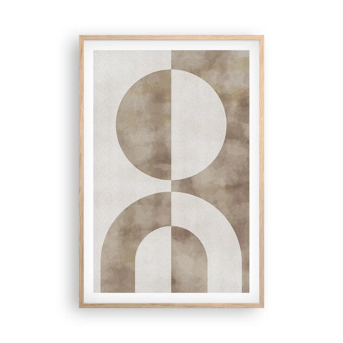 Poster în ramă de stejar deschis - Similitudini și diferențe - 61x91 cm