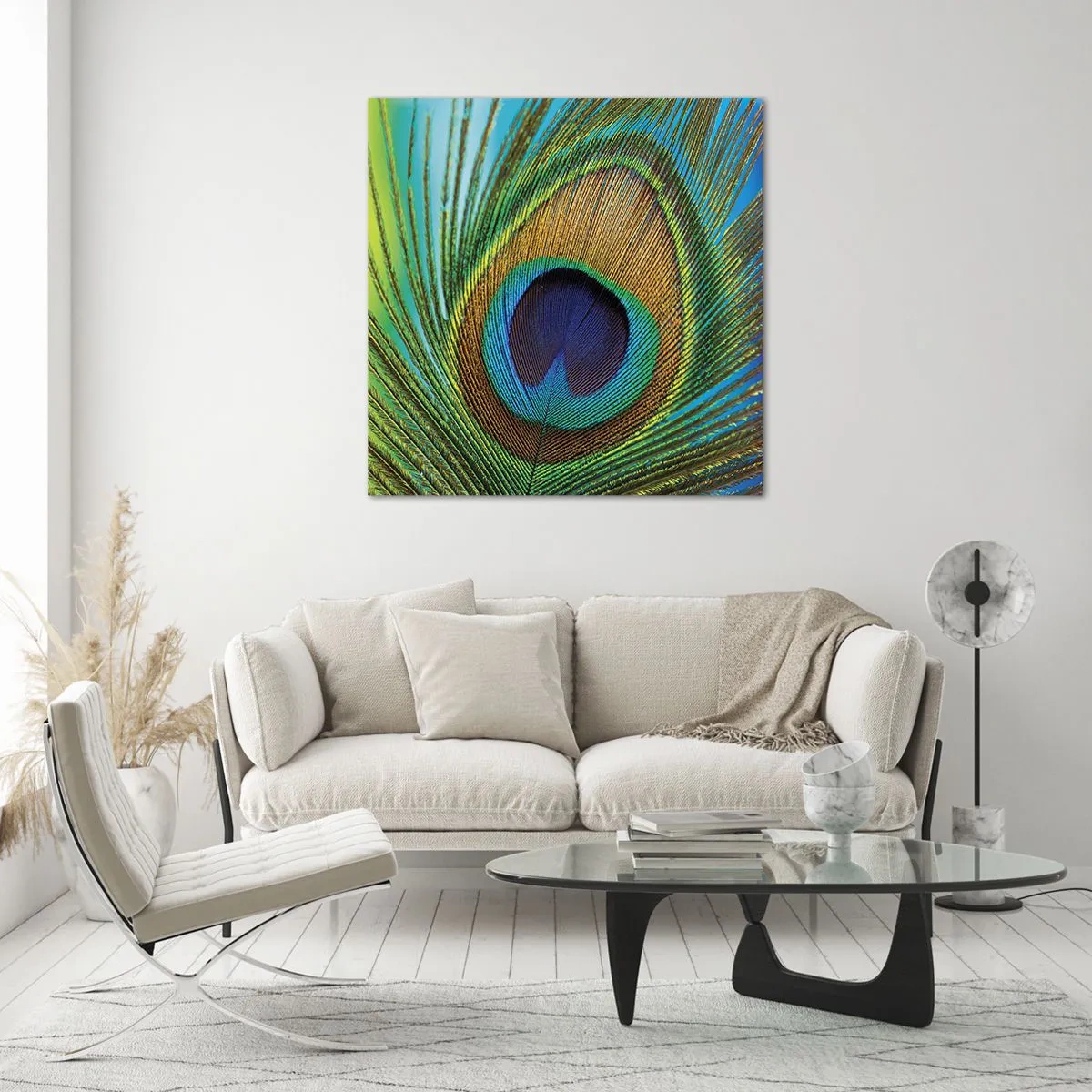 Tablou pe sticlă - Ochi în ochi - 60x60 cm
