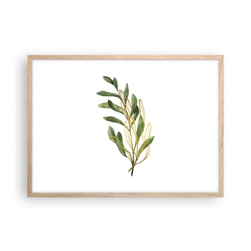 Poster în ramă de stejar deschis - Toate cele bune - 70x50 cm