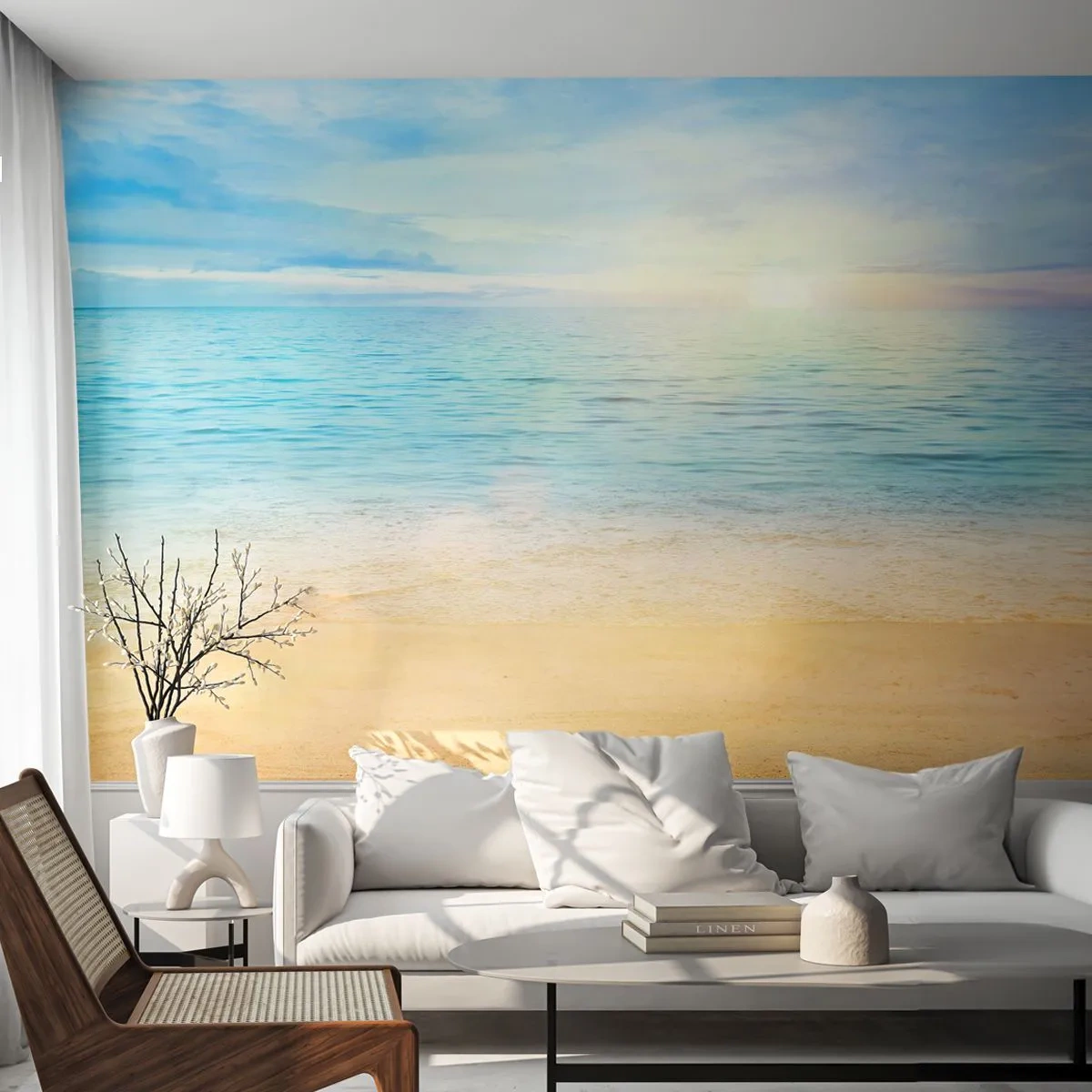 Tapet Premium Sand - Marele albastru - Mare, Vedere, plajă - 300x210 cm