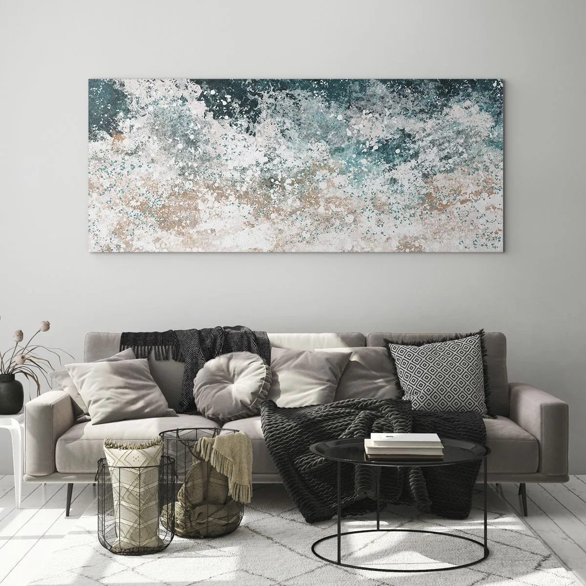 Tablou pe sticlă - Povești despre mare - 100x40 cm