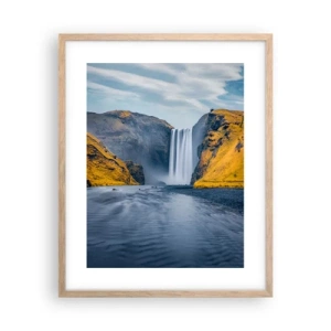 Poster în ramă de stejar deschis - Durată eternă, mișcare eternă - 40x50 cm