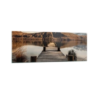 Tablou pe sticlă - Peisaj în tăcere - 140x50 cm