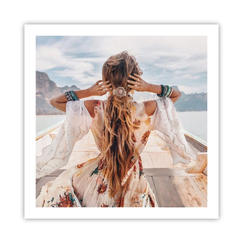 Poster - Pe drumul spre fericire - 60x60 cm