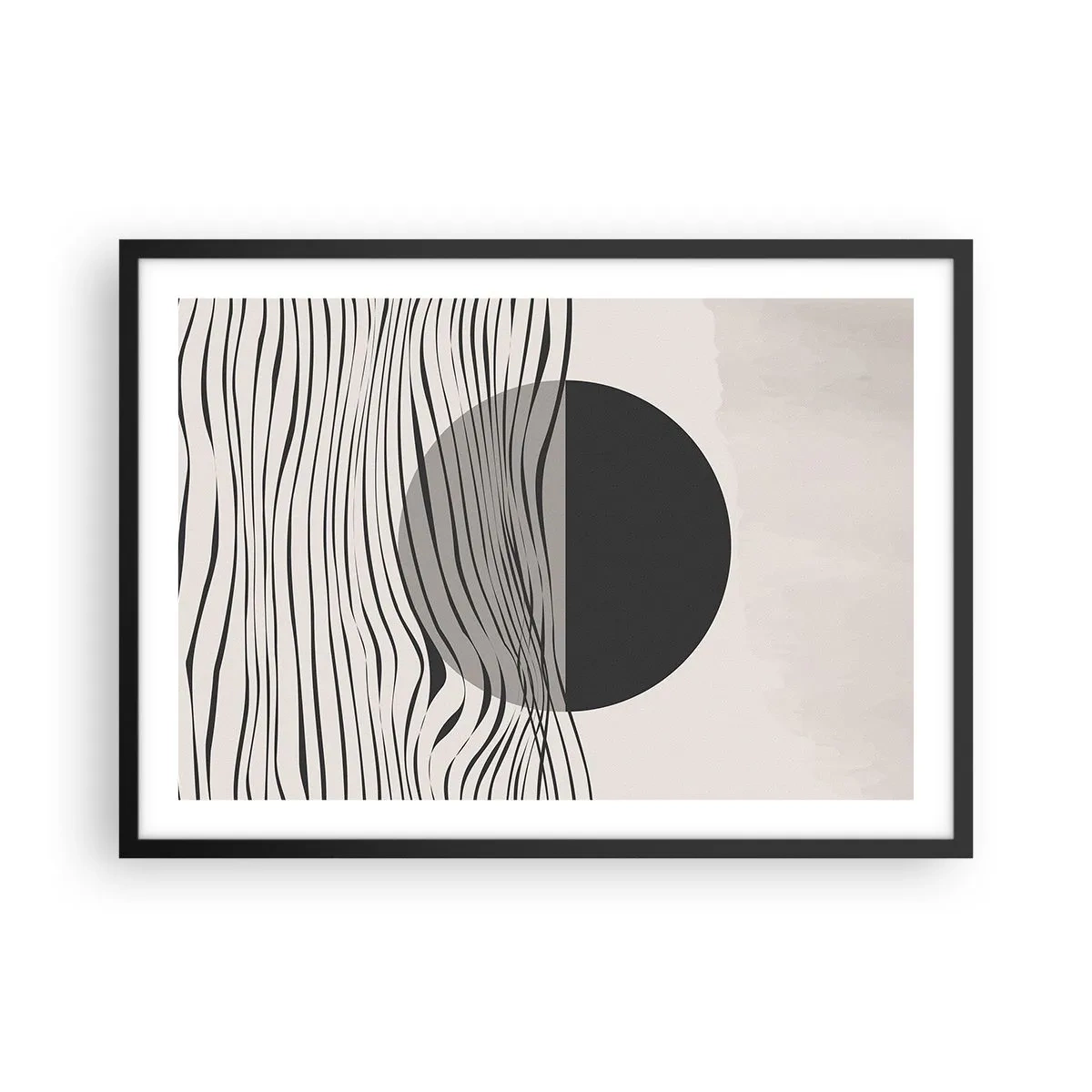 Poster în ramă neagră - Semicompunere - 70x50 cm
