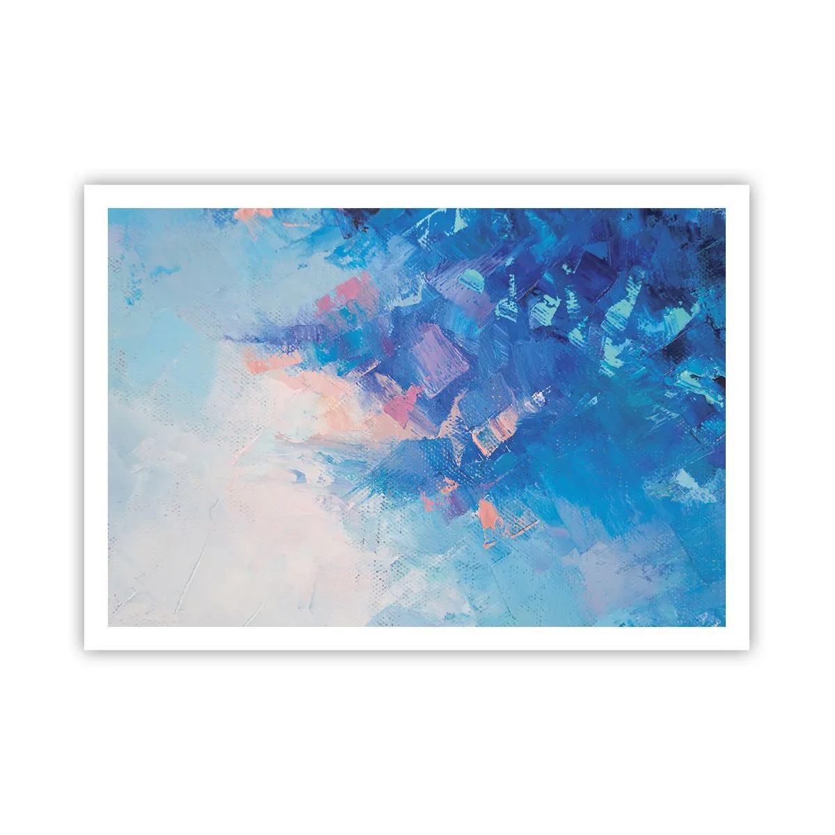 Poster - Abstracție de iarnă - 100x70 cm