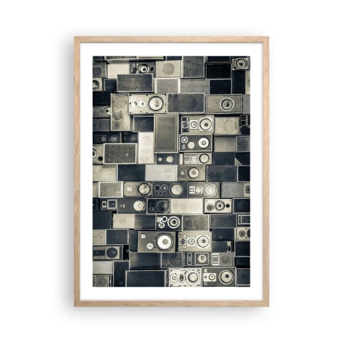 Poster în ramă de stejar deschis - Și totul este în regulă - 50x70 cm