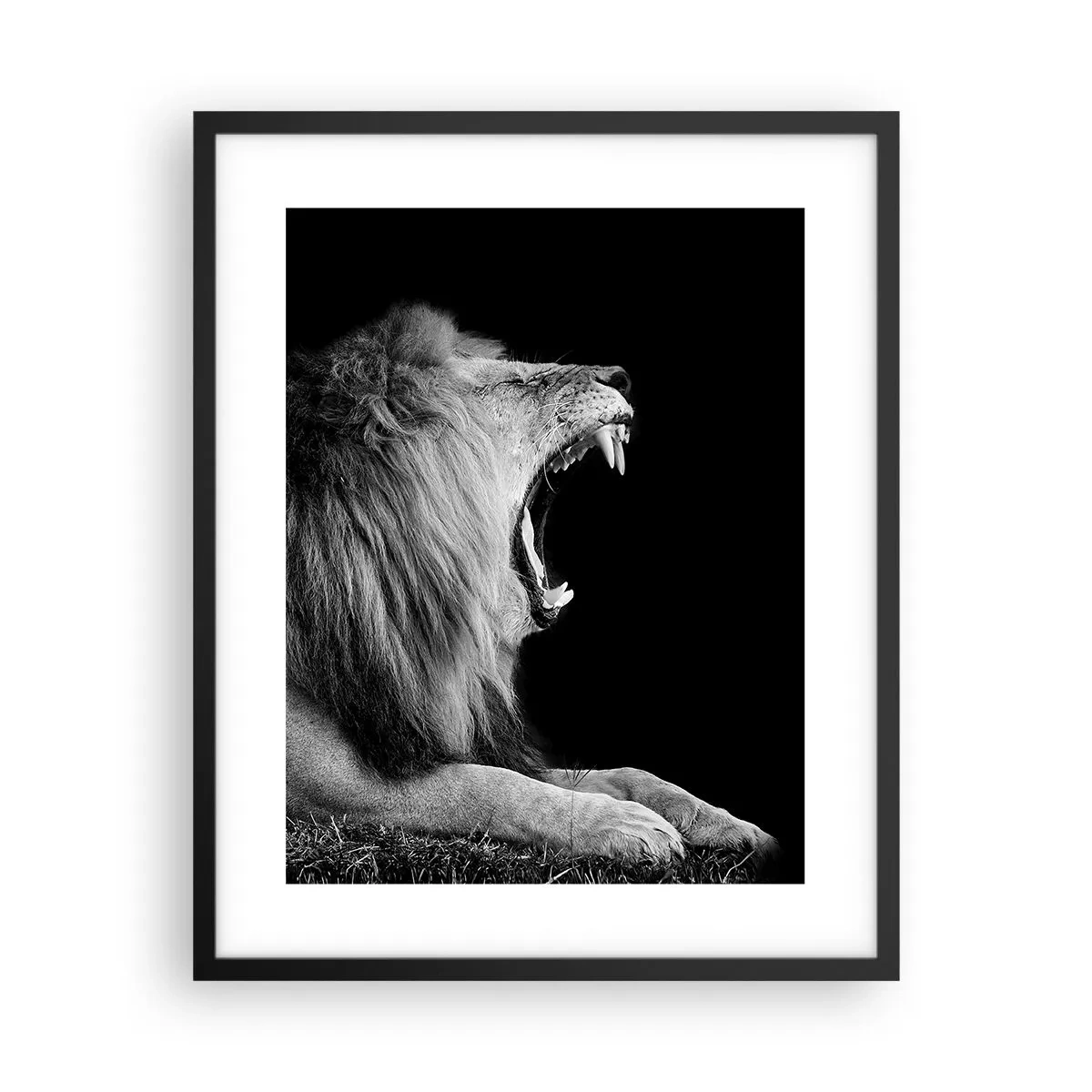 Poster în ramă neagră - Fără nici o ezitare - 40x50 cm