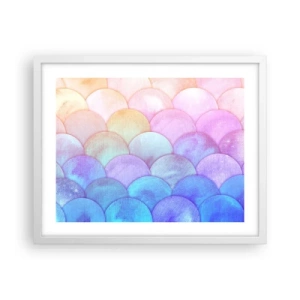 Poster în ramă albă - Coajă de perlă - 50x40 cm