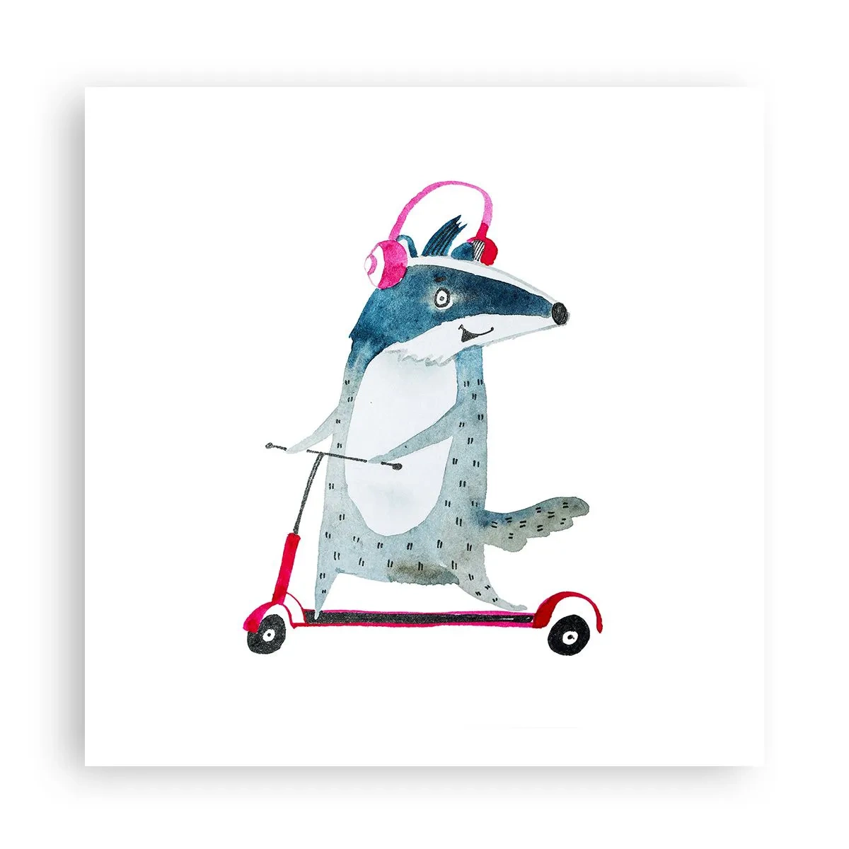 Poster - Bucurie de bursuc - 60x60 cm