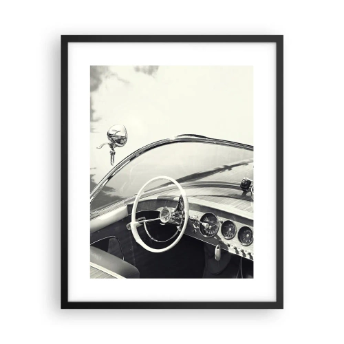 Poster în ramă neagră - E timpul pentru cei bogați - 40x50 cm