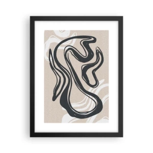 Poster în ramă neagră - Expresie multiplicată - 30x40 cm
