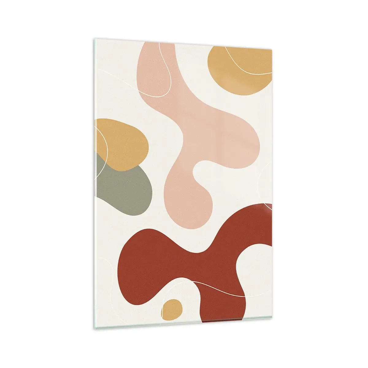 Tablou pe sticlă - Pete colorate? - 80x120 cm