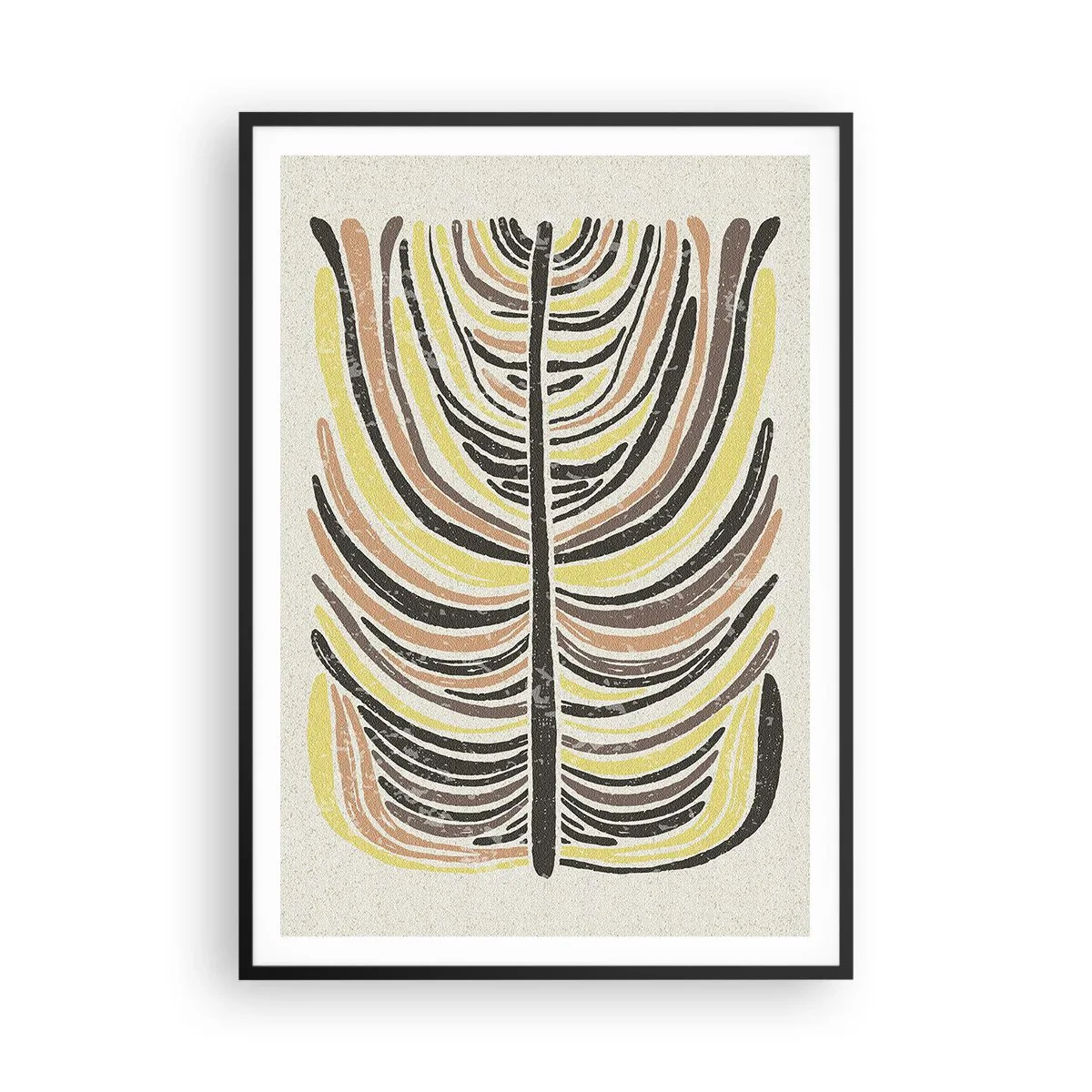 Poster în ramă neagră - Abstracția plină de viață - 70x100 cm